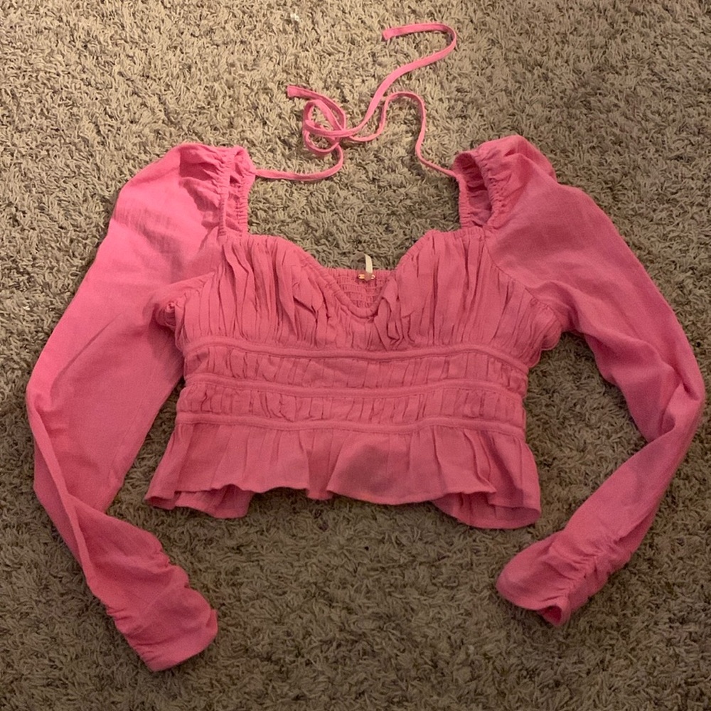 Free people pink top
